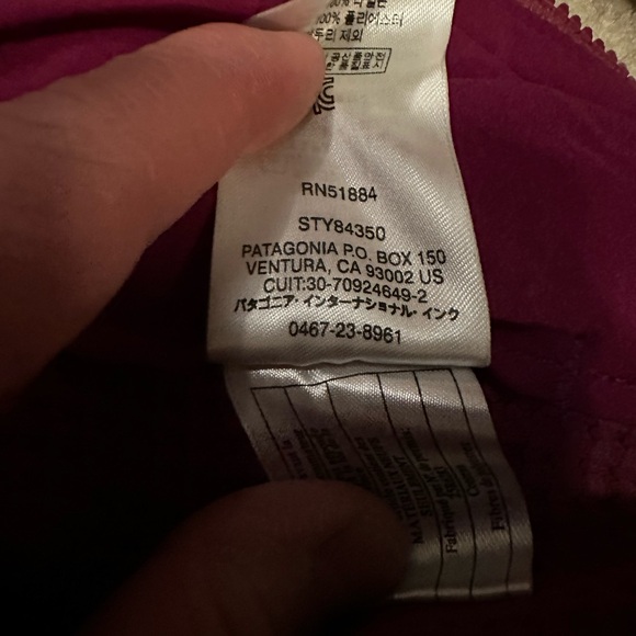 Patagonia Nano Air Women’s Berry Pink Hybrid Jacket Light Weight Full Zip S - Picture 10 of 11